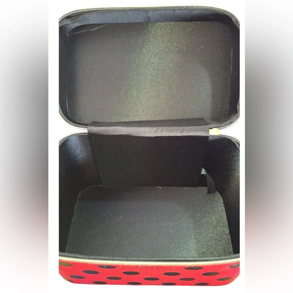 Marc Jacobs Red Cosmetic Bag with Black Polka Dots